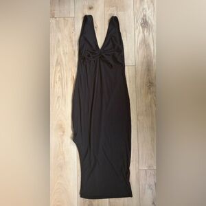 Chic Strapless Black midi Dress